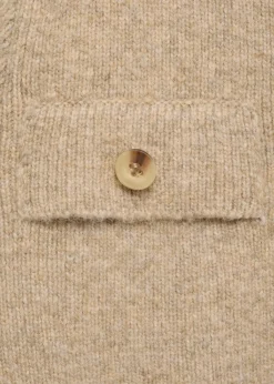 MANGO Kurtki|Swetry I Kardigany*Kardigan z prążkowanej dzianiny na guziki