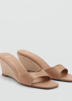 MANGO Buty*Klapki na koturnie
