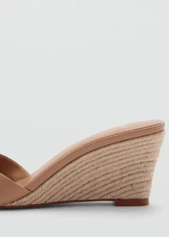 MANGO Buty*Klapki na koturnie