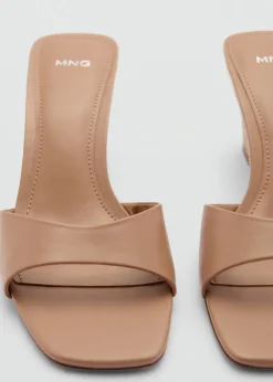 MANGO Buty*Klapki na koturnie