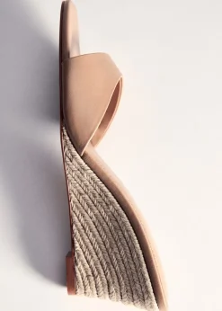 MANGO Buty*Klapki na koturnie