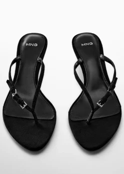 MANGO Buty*Klapki na obcasie z klamerkami