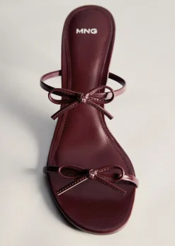 MANGO Buty*Klapki na obcasie z kokardkami