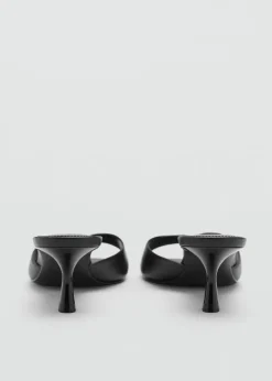 MANGO Buty*Klapki na obcasie z wiązaniem