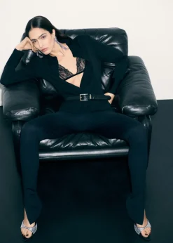 MANGO Buty*Klapki na obcasie ze strasem