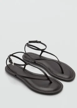 MANGO Buty*Klapki z klamrami na paskach