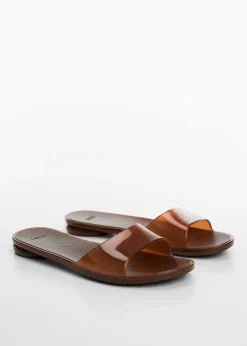 MANGO Buty*Klapki z półprzezroczystym paskiem