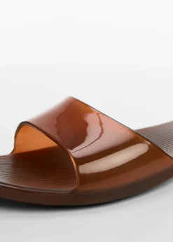 MANGO Buty*Klapki z półprzezroczystym paskiem