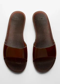 MANGO Buty*Klapki z półprzezroczystym paskiem