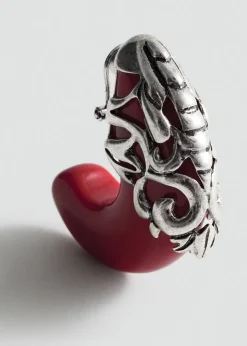 MANGO Biżuteria*Kolczyki koła z metalowym elementem