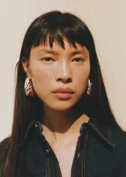 MANGO Biżuteria*Kolczyki koła z metalowym elementem