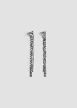 MANGO Biżuteria*Kolczyki nitka z kryształkami