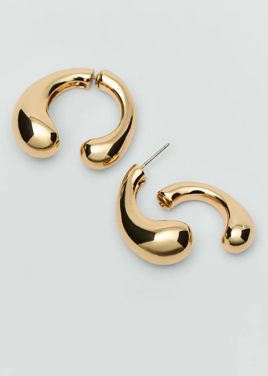 MANGO Biżuteria*Kolczyki półkola rozpinane