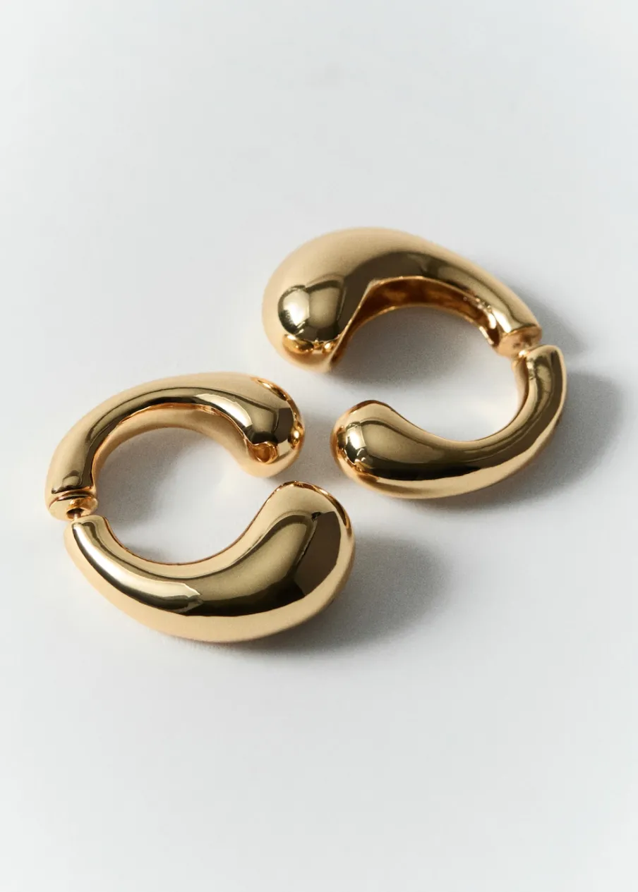 MANGO Biżuteria*Kolczyki półkola rozpinane