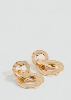 MANGO Biżuteria*Kolczyki splecione koła