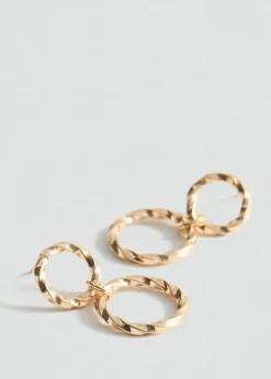 MANGO Biżuteria*Kolczyki splecione koła