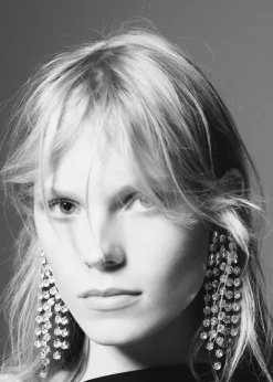 MANGO Biżuteria*Kolczyki wiszące z fasetowanych kryształków