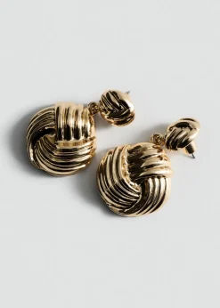 MANGO Biżuteria*Kolczyki z motywem przeplotu