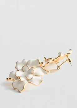 MANGO Biżuteria*Kolczyki z podwójnym kwiatem