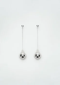 MANGO Biżuteria*Kolczyki z wiszącą kulą na łańcuszku