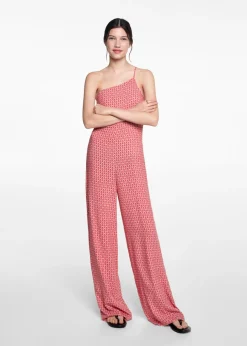 MANGO Sukienki I Kombinezony*Kombinezon o asymetrycznym kroju z nadrukiem