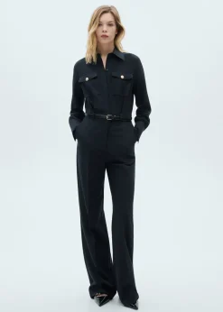 MANGO Sukienki I Kombinezony*Kombinezon o prostym kroju z paskiem