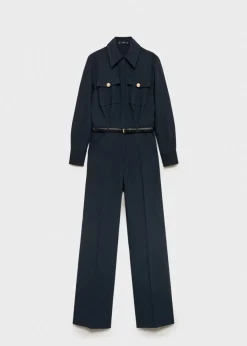 MANGO Sukienki I Kombinezony*Kombinezon o prostym kroju z paskiem