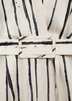 MANGO Sukienki I Kombinezony*Kombinezon satynowy w paski