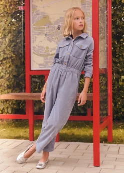 Dzieci MANGO Sukienki I Kombinezony*Kombinezon sztruksowy z długimi nogawkami