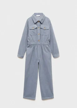 Dzieci MANGO Sukienki I Kombinezony*Kombinezon sztruksowy z długimi nogawkami