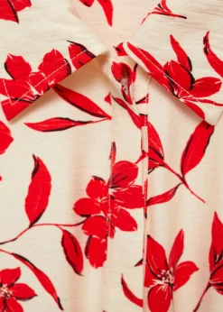 MANGO Sukienki I Kombinezony*Kombinezon w kwiaty z krótkimi nogawkami