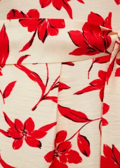 MANGO Sukienki I Kombinezony*Kombinezon w kwiaty z krótkimi nogawkami