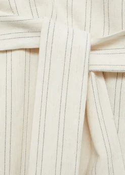 MANGO Sukienki I Kombinezony*Kombinezon w paski wiązany w talii