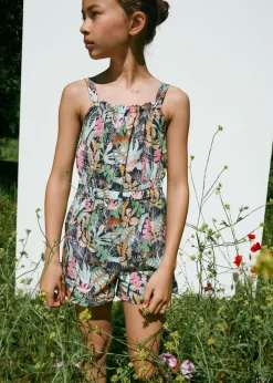 Dzieci MANGO Sukienki I Kombinezony*Kombinezon wzór tropiku