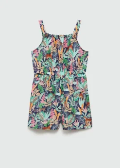 Dzieci MANGO Sukienki I Kombinezony*Kombinezon wzór tropiku