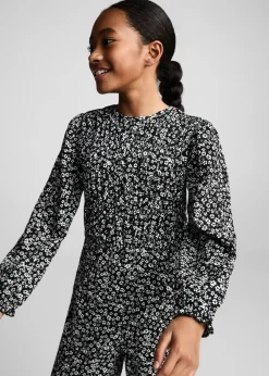 Dzieci MANGO Sukienki I Kombinezony*Kombinezon wzór w kwiaty