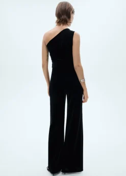 MANGO Sukienki I Kombinezony*Kombinezon z aksamitu na jedno ramię