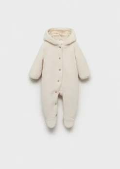 Dzieci MANGO Płaszcze I Kurtki*Kombinezon z baranka z kapturem