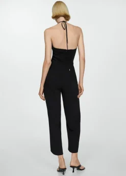 MANGO Sukienki I Kombinezony*Kombinezon z dekoltem halter i kółkiem