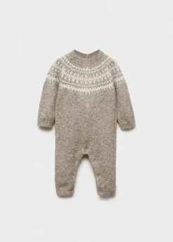 Dzieci MANGO Sukienki I Kombinezony|Kombinezony I Ogrodniczki*Kombinezon z dzianiny z żakardowym wzorem