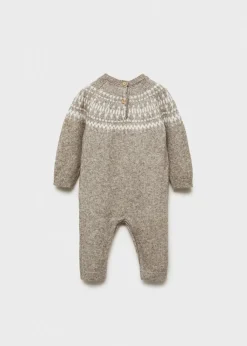 Dzieci MANGO Sukienki I Kombinezony|Kombinezony I Ogrodniczki*Kombinezon z dzianiny z żakardowym wzorem