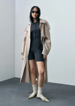 MANGO Sukienki I Kombinezony*Kombinezon z dzianiny z kołnierzykiem polo