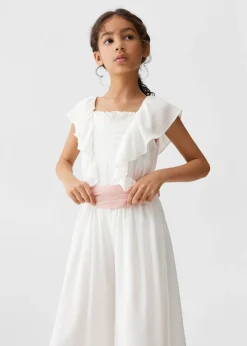 Dzieci MANGO Sukienki I Kombinezony*Kombinezon z falbankami