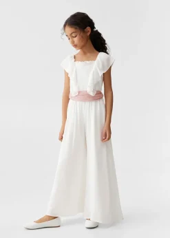 Dzieci MANGO Sukienki I Kombinezony*Kombinezon z falbankami