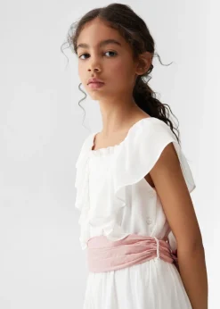 Dzieci MANGO Sukienki I Kombinezony*Kombinezon z falbankami