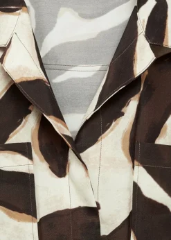 MANGO Sukienki I Kombinezony*Kombinezon z kieszeniami w zwierzęcy wzór