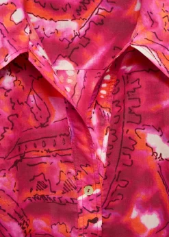 MANGO Sukienki I Kombinezony*Kombinezon z koszulowym kołnierzykiem i nadrukiem