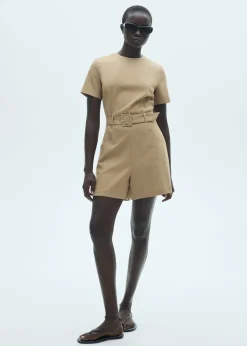 MANGO Sukienki I Kombinezony*Kombinezon z krótkimi nogawkami i paskiem