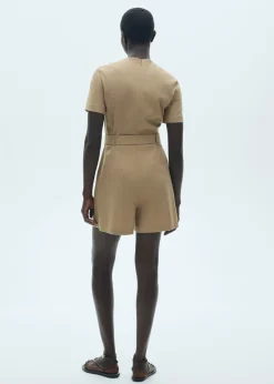 MANGO Sukienki I Kombinezony*Kombinezon z krótkimi nogawkami i paskiem