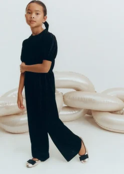 Dzieci MANGO Sukienki I Kombinezony*Kombinezon z lureksu z długimi nogawkami